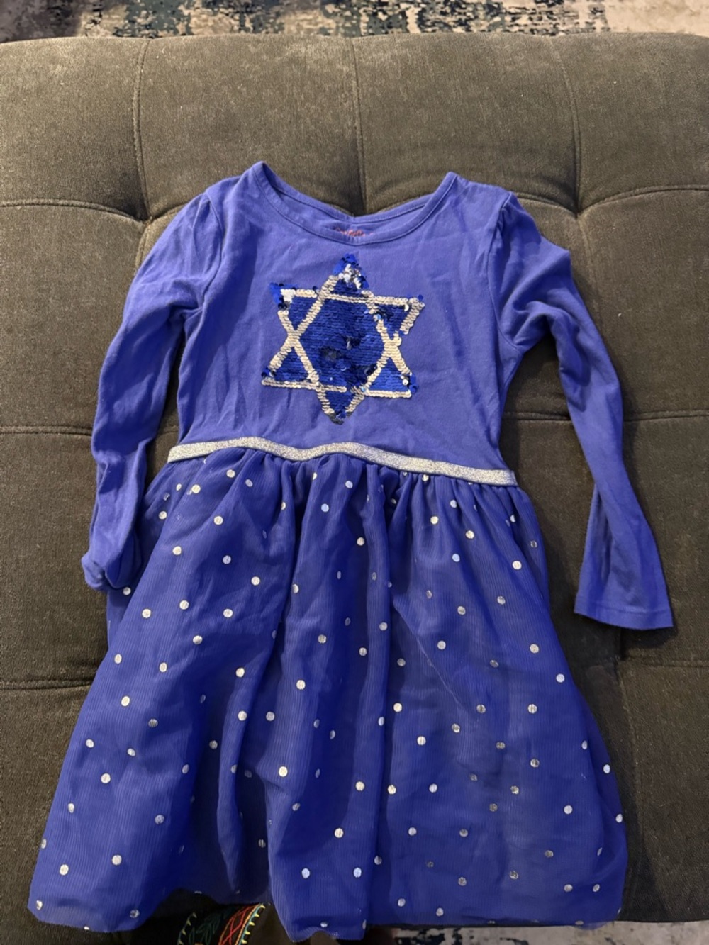 Cat & Jack Royal Blue Top with Orange Logo